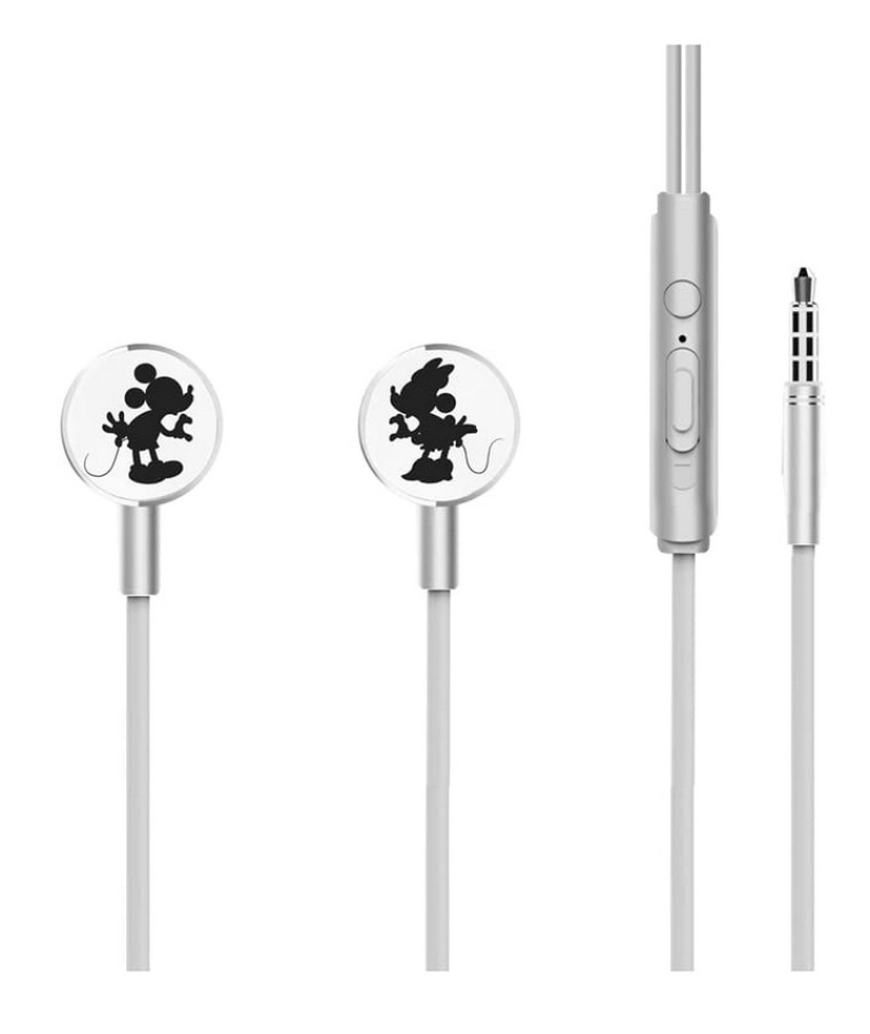 Ακουστικά Mickey Minnie Kissing silver