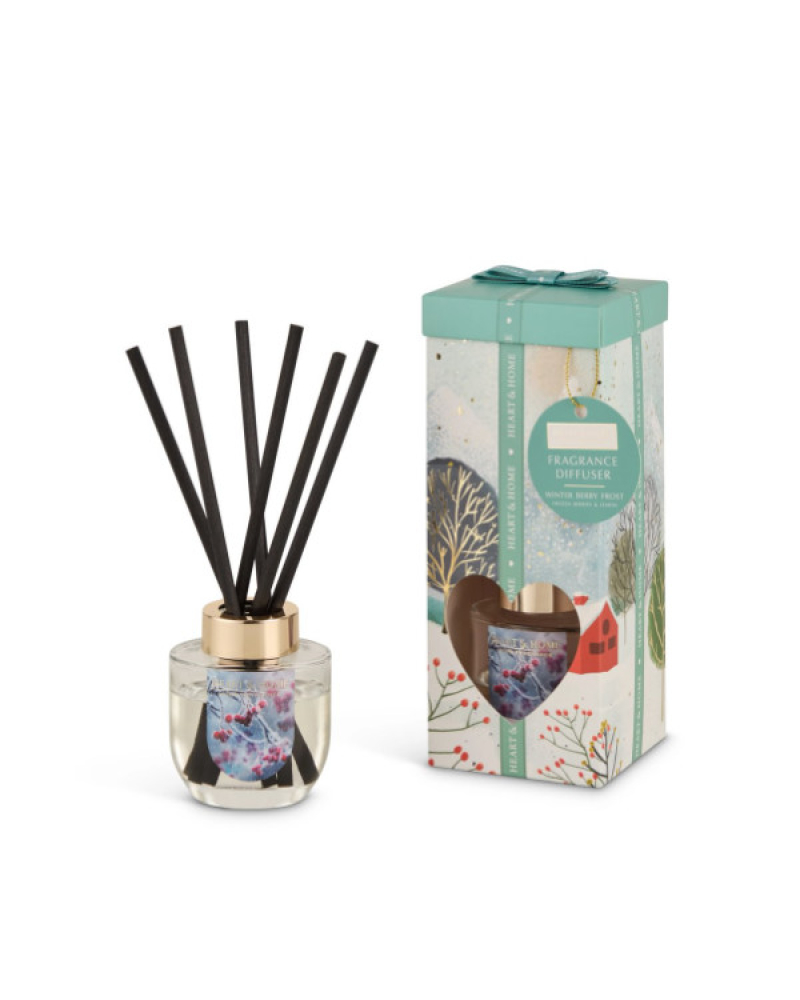 Αρωματικό Χώρου με Sticks Heart & Home Χειμωνιάτικα μούρα 70ml