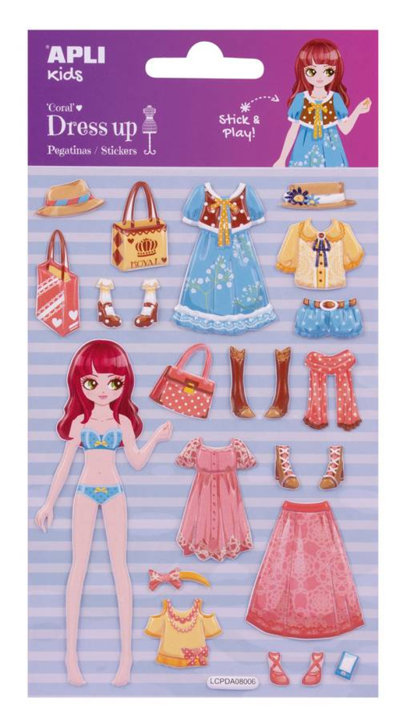Αυτοκόλλητα Apli 3D Dress Up 17604