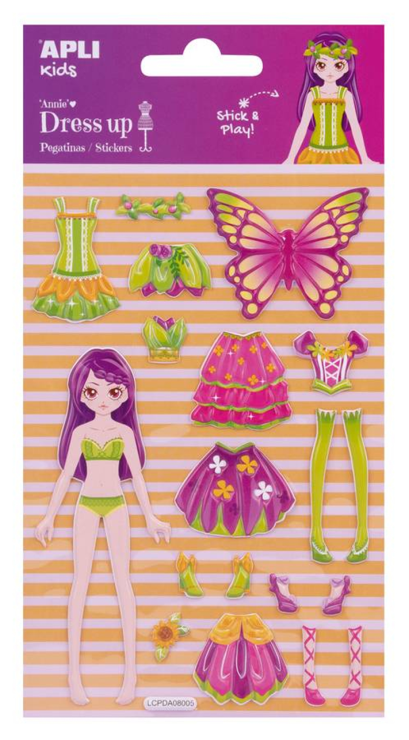 Αυτοκόλλητα Apli 3D Dress Up Annie