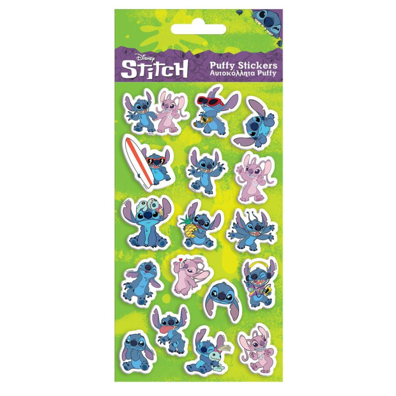 Αυτοκόλλητα Lilo & Stitch puffy