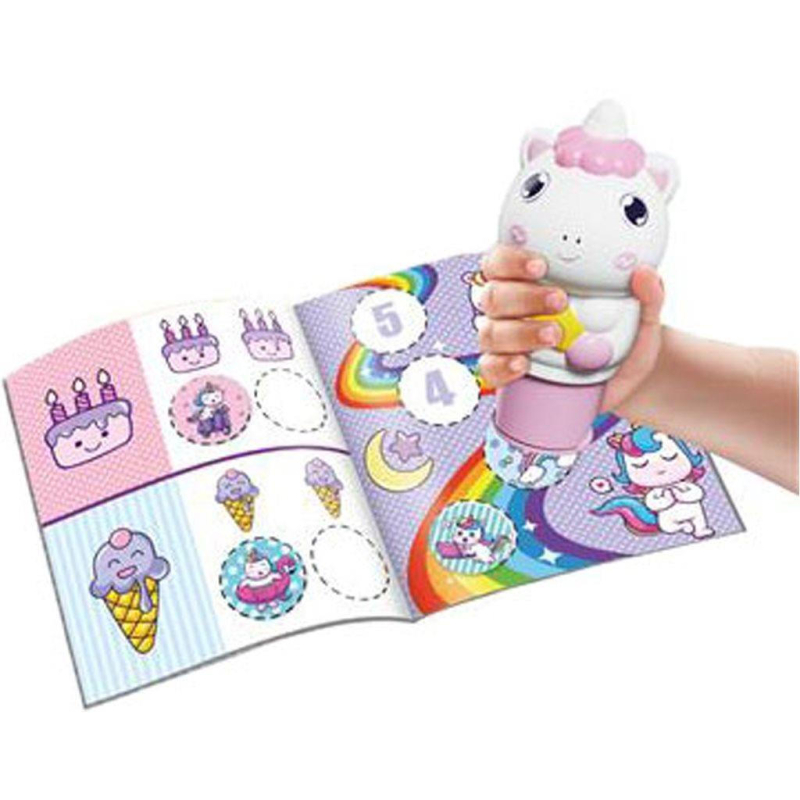 Αυτοκόλλητα με σφραγίδα Luna 100τεμ. Unicorn
