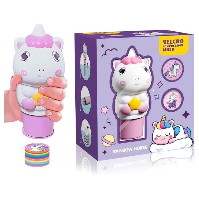 Αυτοκόλλητα με σφραγίδα Luna 100τεμ. Unicorn