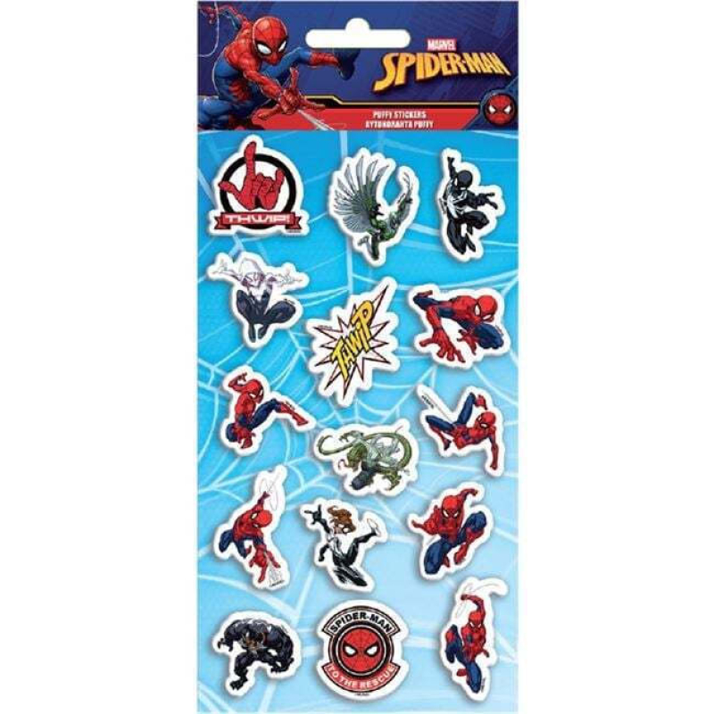 Αυτοκόλλητα Spiderman puffy