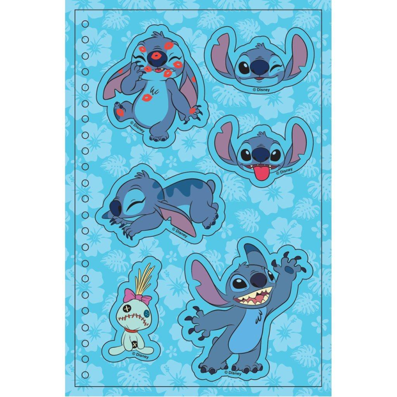 Αυτοκόλλητα τετράδιο Lilo & Stitch 13,20x20,3cm