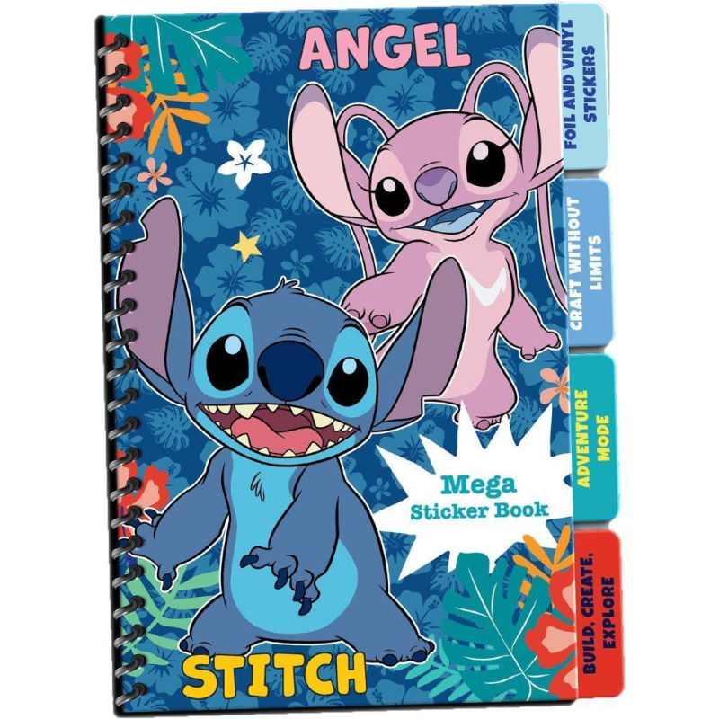 Αυτοκόλλητα τετράδιο Lilo & Stitch 13,20x20,3cm