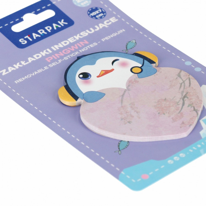 Αυτοκόλλητα χαρτάκια Penguin 10x7cm 25 τεμ