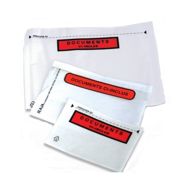 Αυτοκόλλητες διαφανείς θήκες DL 228 x 120mm (courier) 1000τεμ