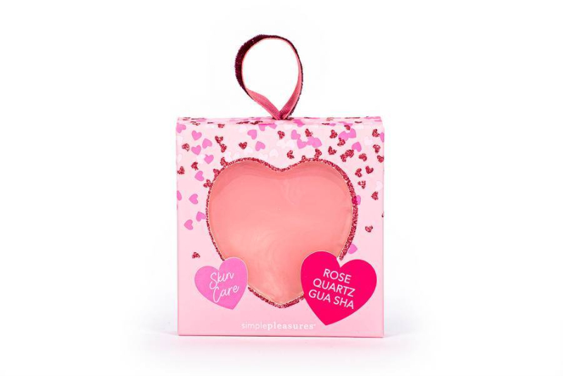 Εργαλείο μασάζ Tri-Coastal Quarz Guasha Pink Heart