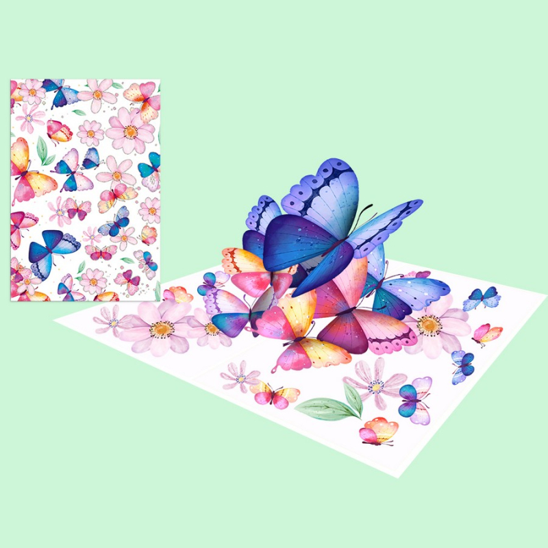 Ευχετήρια κάρτα Typotrust Origami Butterflies