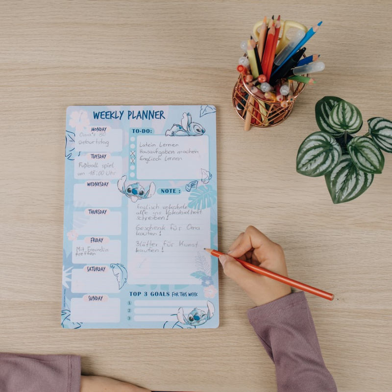 Εβδομαδιαίο Planner Lilo & Stitch
