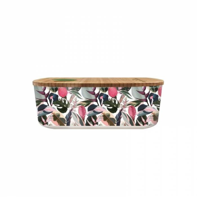 Φαγητοδοχείο Chic Mic Bamboo Bioloco Plant Tropical leaves