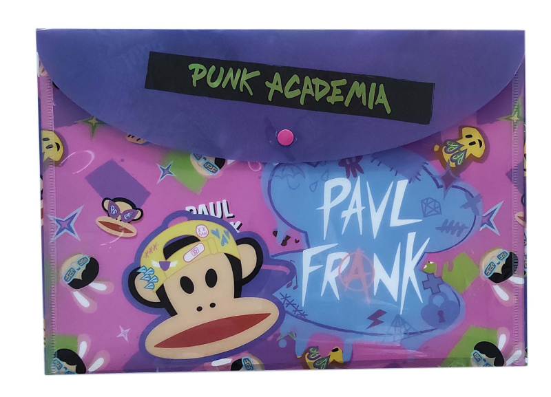 Φάκελος κουμπί BMU Paul Frank Punk A4