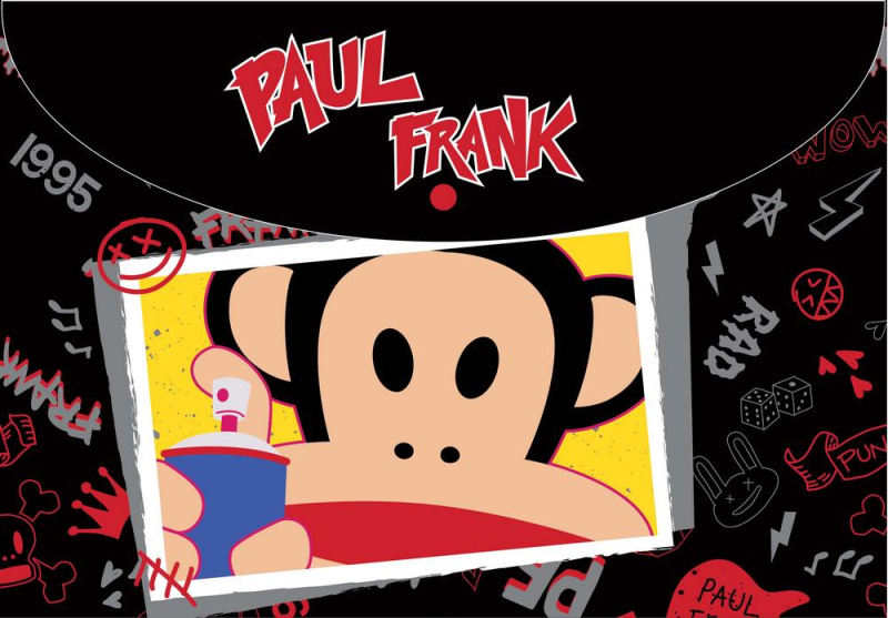 Φάκελος κουμπί BMU Paul Frank Skate A4