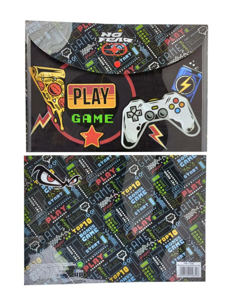 Φάκελος κουμπί No Fear Play Game A4