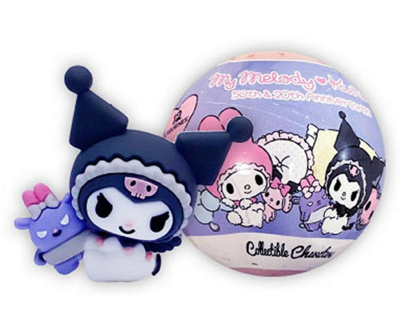 Φιγούρα σε μπάλα 65mm έκπληξη My Melody - Kuromi
