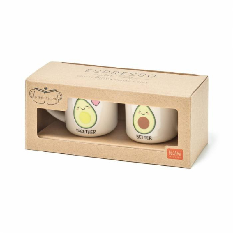 Φλιτζανάκια για espresso Legami Avocado 2x50ml