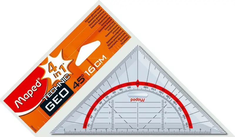 Γεωμετρικό Τρίγωνο Maped Geo 16cm 45°