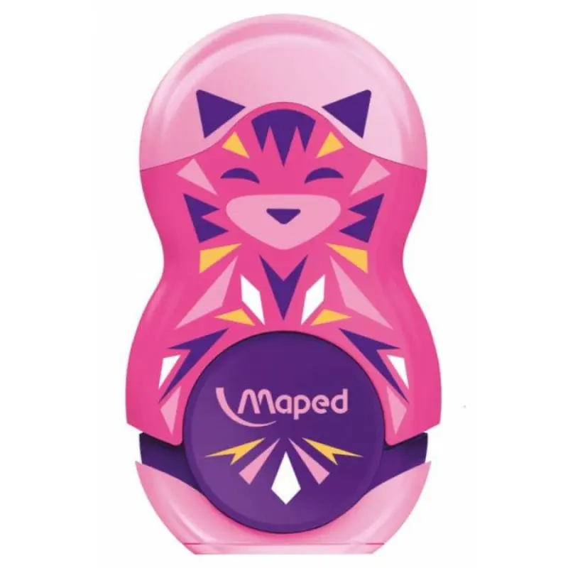 Γόμα ξύστρα διπλή Maped Loopy Mini Cute (Διάφορα Χρώματα)