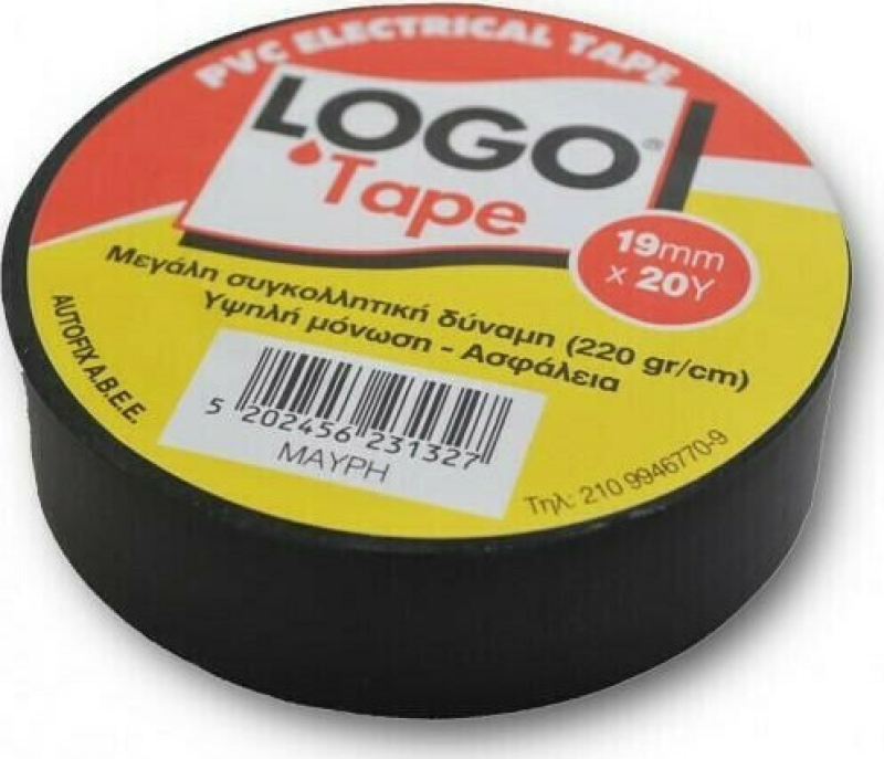 Ηλεκτρομονωτική ταινία Logo Super μαύρη 19mmx18m