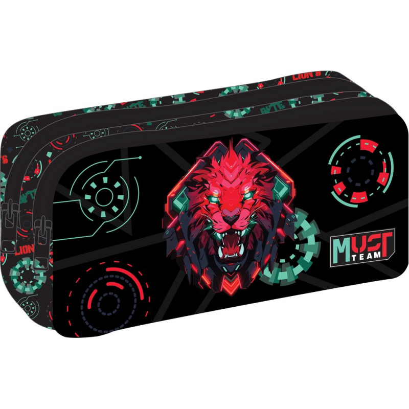 Κασετίνα Must διπλή Lion Byte