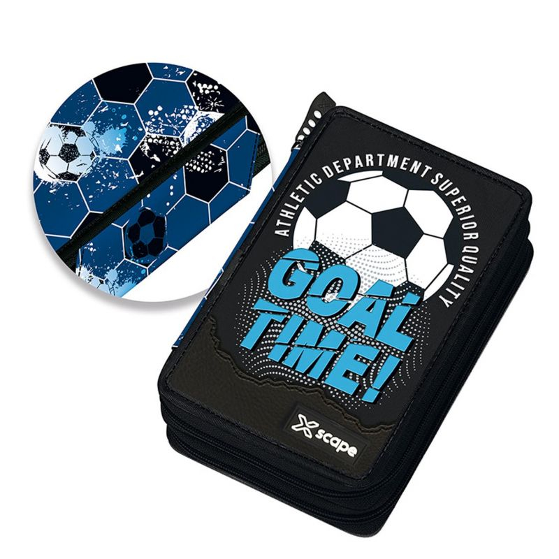 Κασετίνα Xscape Διπλή Τετράγωνη Γεμάτη Goal Time