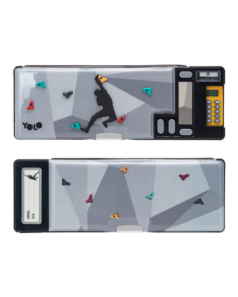 Κασετίνα Yolo Retro Plus 3D με κουμπιά και κομπιουτεράκι Climber