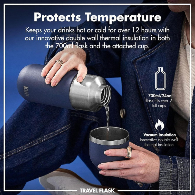Κούπα Θερμός Ion8 700ml Navy