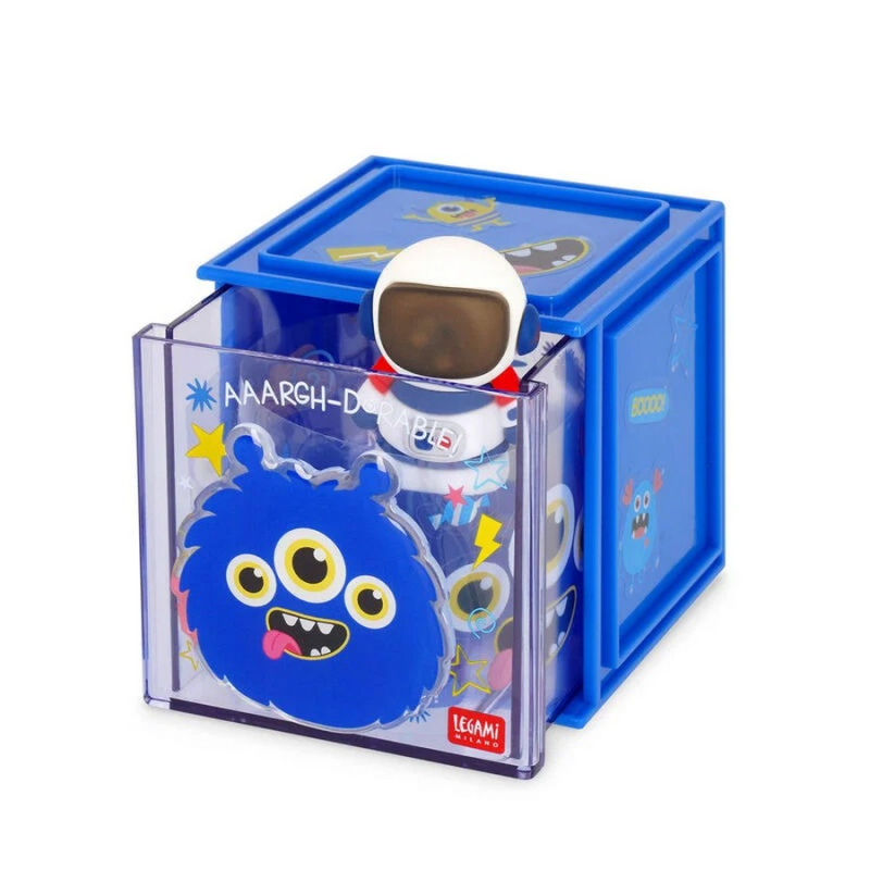 Κουτί αποθήκευσης γραφείου Legami Cutie Cube στοιβαζόμενο Monster