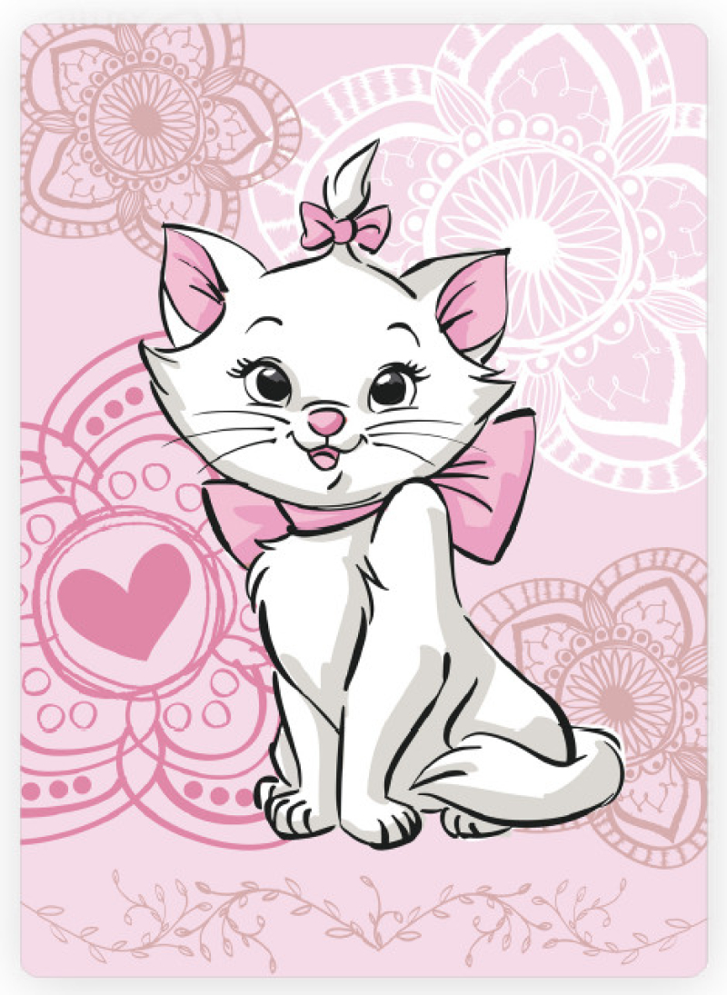 Κουβέρτα Marie kitten Aristocats fleece 100 x 140 cm