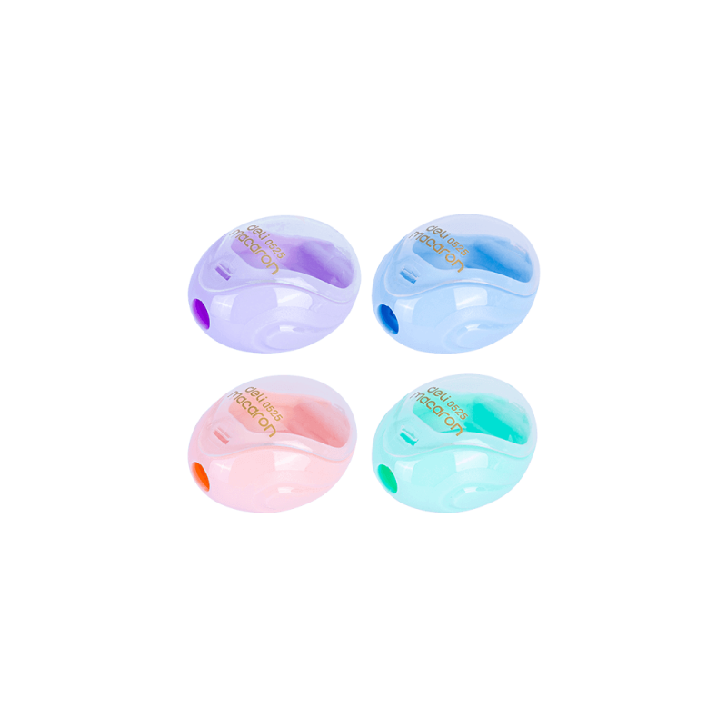 Ξύστρα Deli βαρελάκι Macaron μονή πλαστική