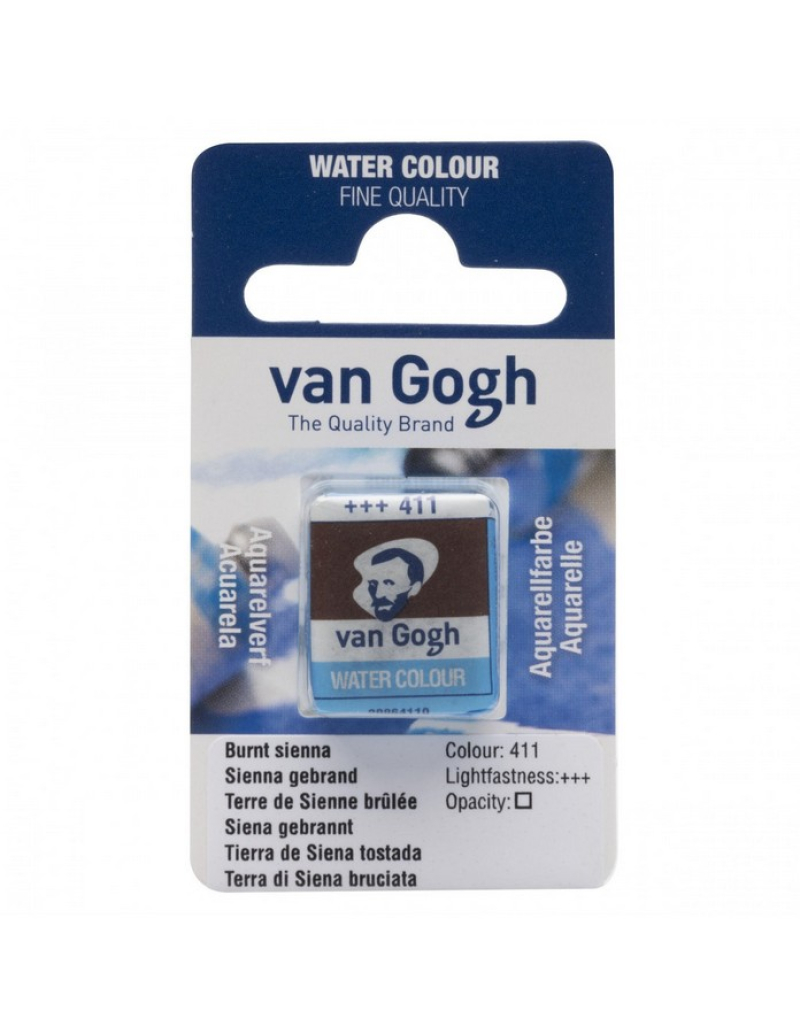 Κύβος ακουαρέλας Van Gogh Burnt Sienna 411