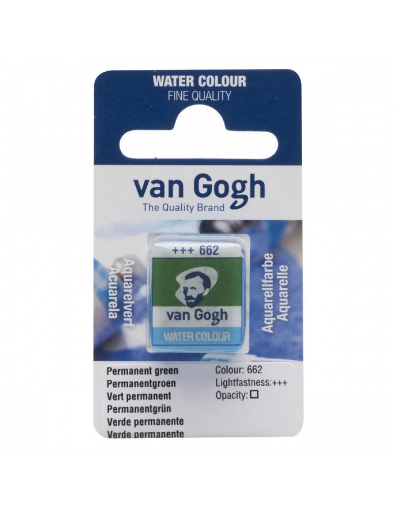 Κύβος ακουαρέλας Van Gogh Permanent Green 662