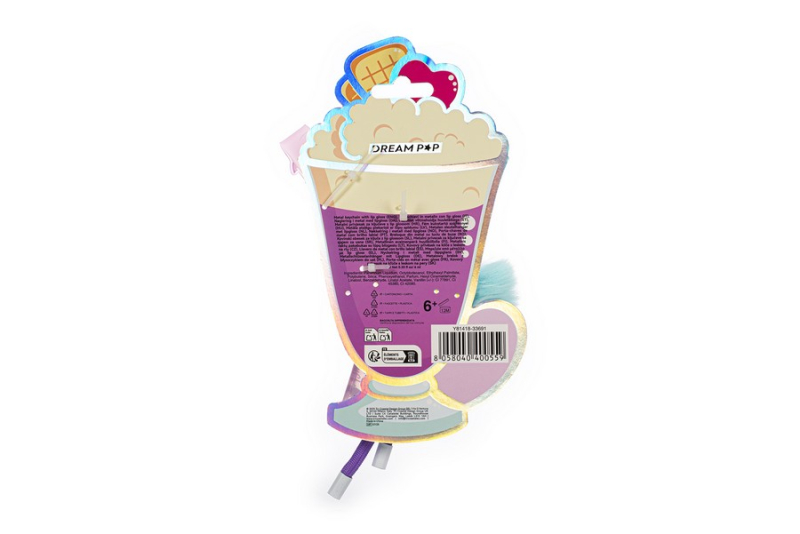 Lip gloss Tri-Coastal μπρελόκ με pom pom και charms Magic