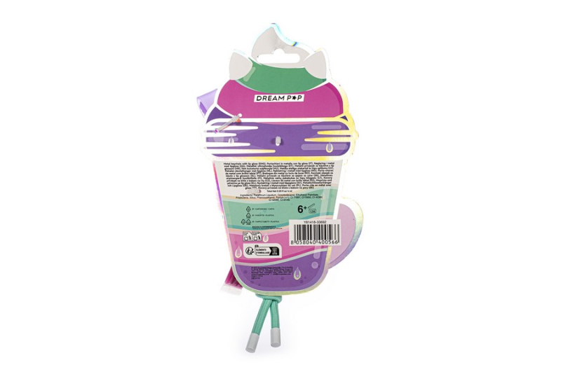 Lip gloss Tri-Coastal μπρελόκ με pom pom και charms Unicorn