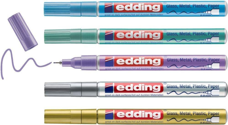 Μαρκαδόροι edding 780 Metal Gloss Paint 0.8mm 5 τεμ