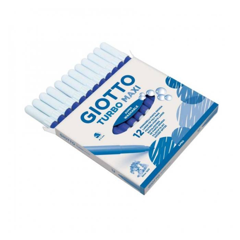 Μαρκαδόροι Giotto Χοντροί Turbo Maxi μπλε 12 τεμ. 456032