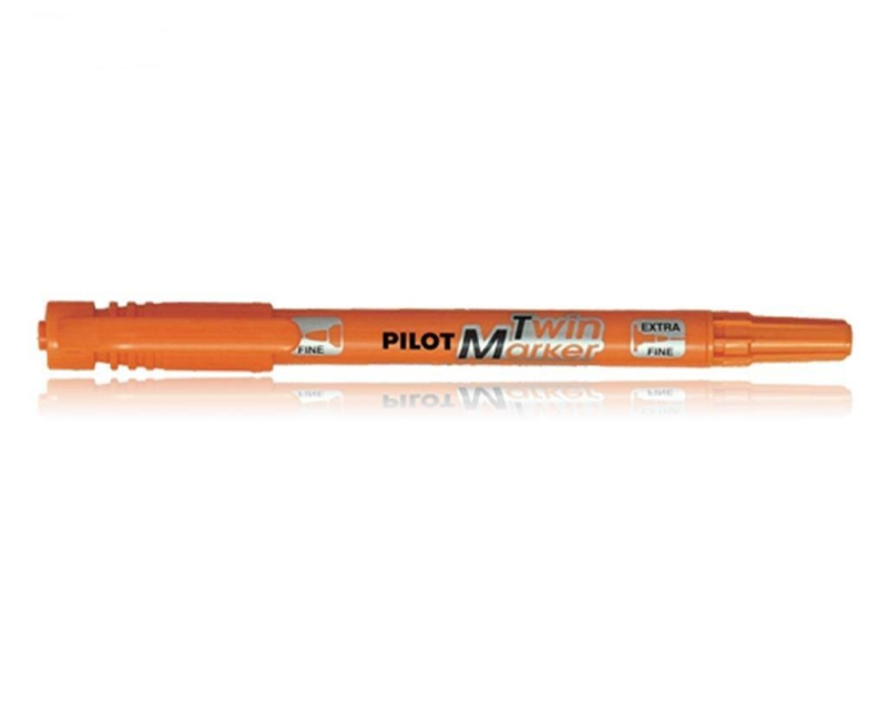 Μαρκαδόρος Ανεξίτηλος Pilot Twin BG Orange