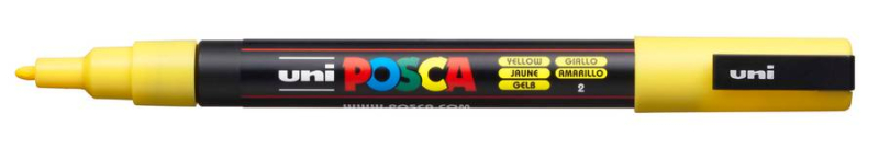 Μαρκαδόρος Posca PC-3M Yellow