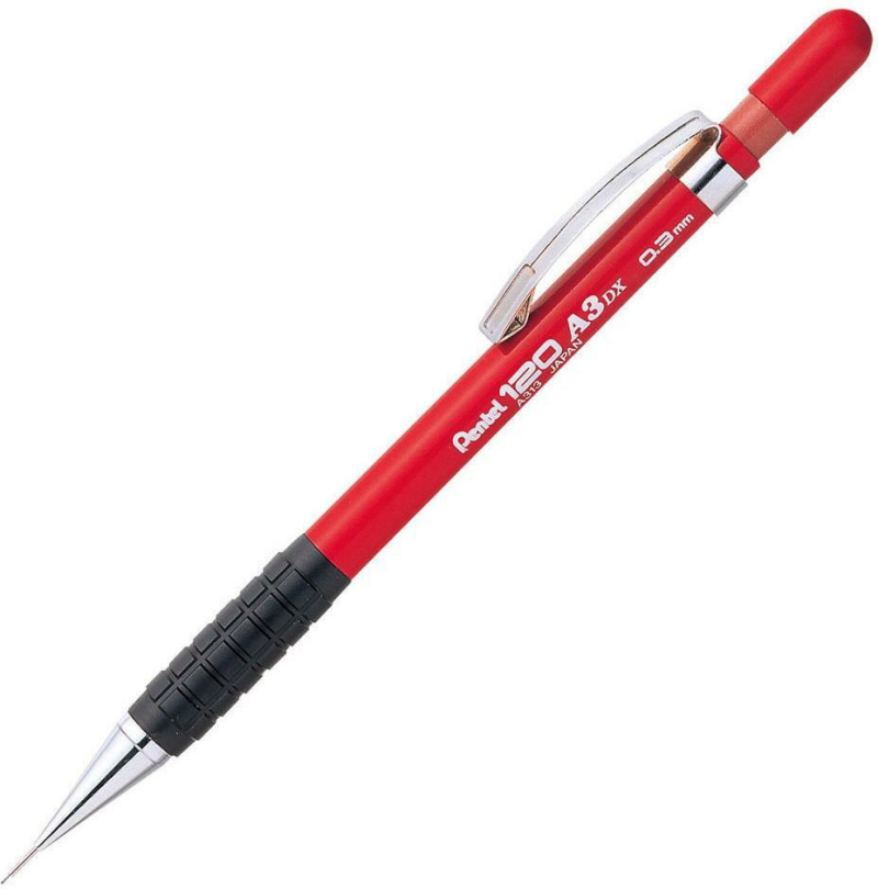 Μολύβι Μηχανικό Pentel 313 0.3mm red