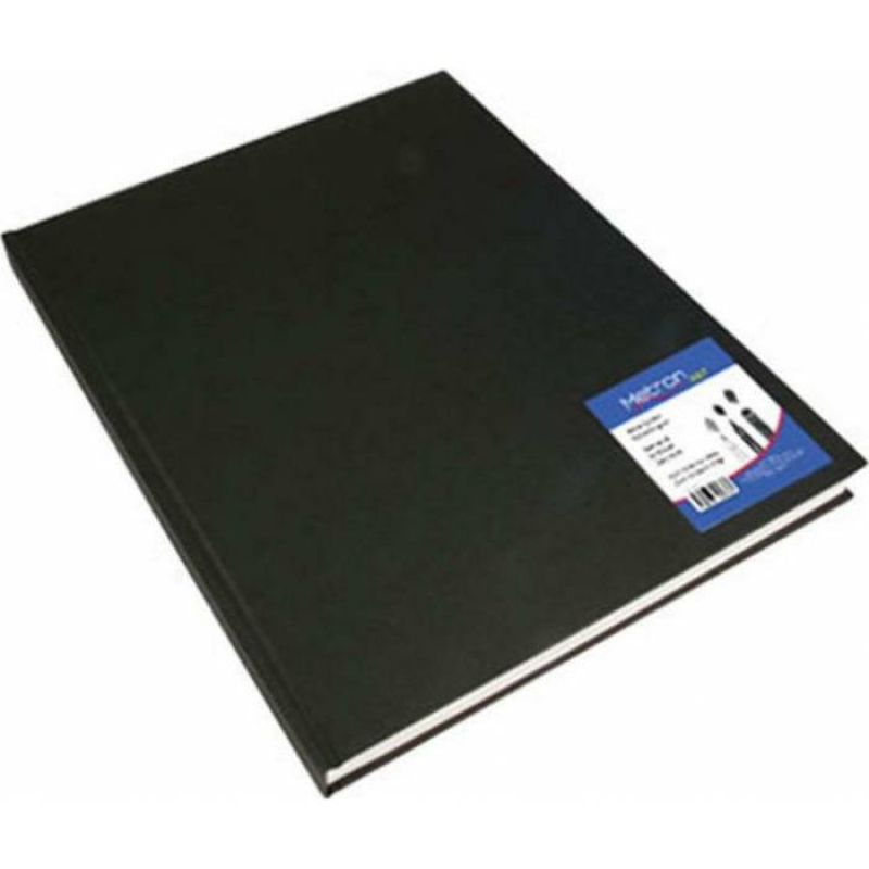 Μπλοκ Σχεδίου Metron βιβλιοδετημένο 28x35cm 110φ. 100gr μαύρο
