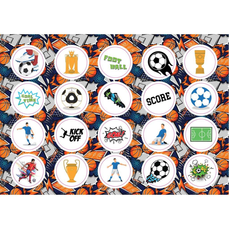 Μπλοκ Ζωγραφικής Must Football - Basketball  40φυλ 2 σχέδια