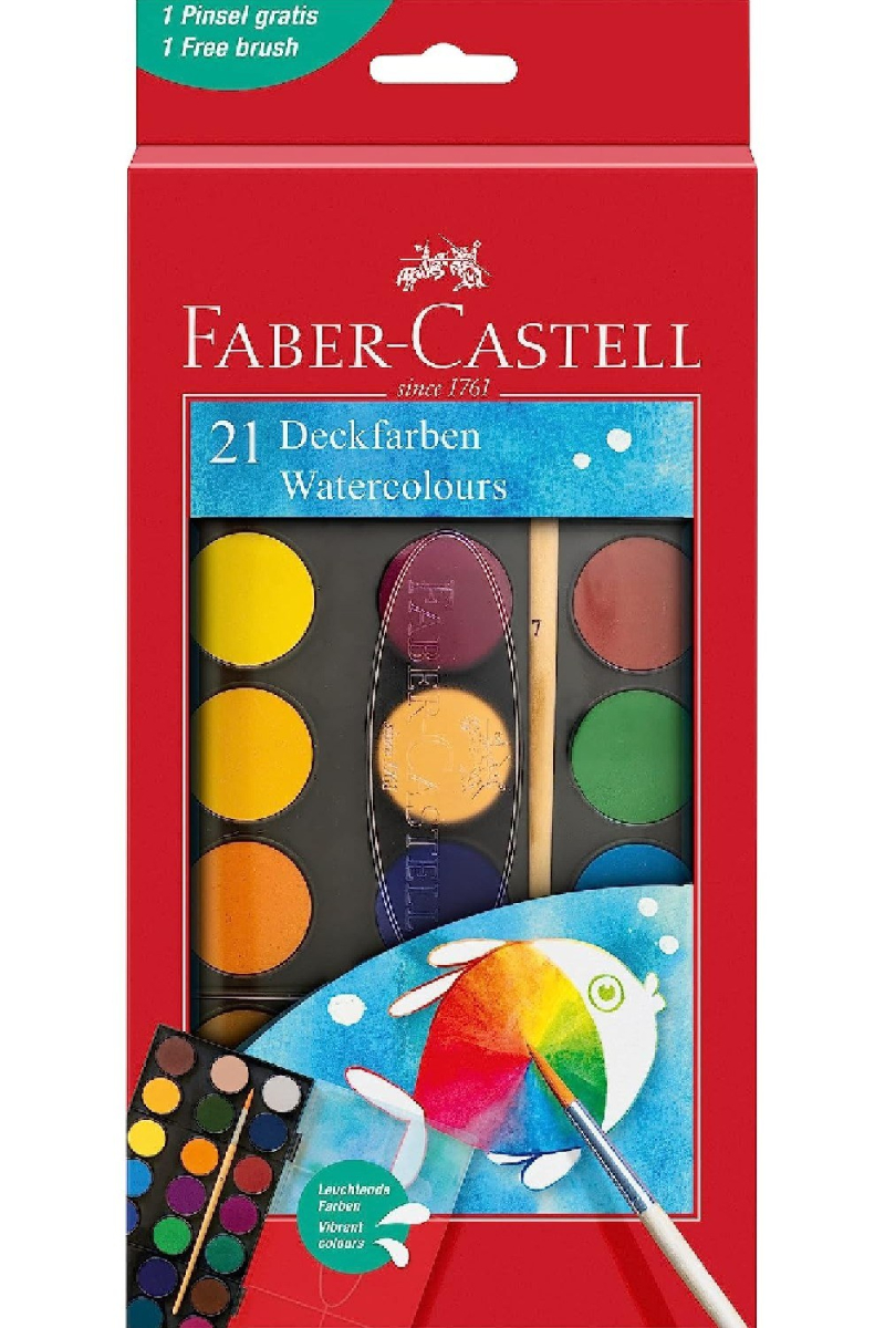 Νερομπογιές Faber Caster 21 τεμ.