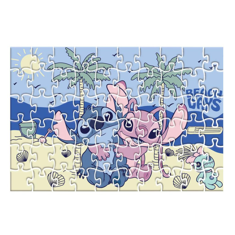 Παζλ 2 σε1 Stitch σε μεταλλική μπάλα 35,5x24cm