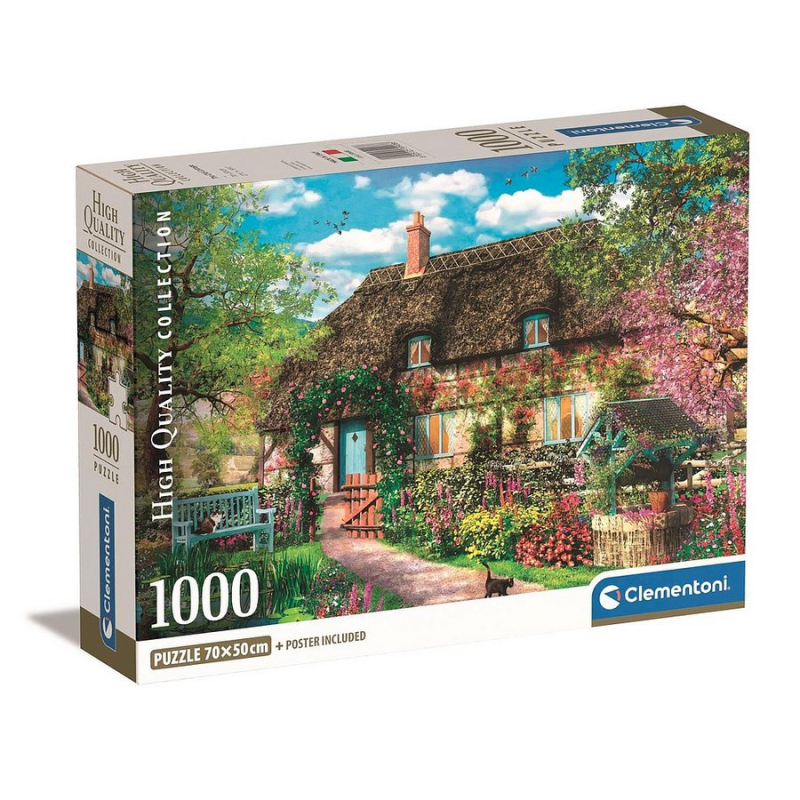 Παζλ Clementoni Old cottage Magic Garden 1000 τεμ