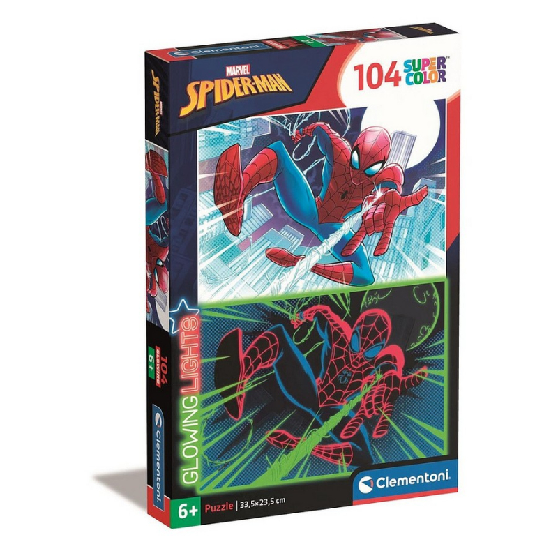 Παζλ Clementoni Spider-Man Shoot illuminated 104τεμ