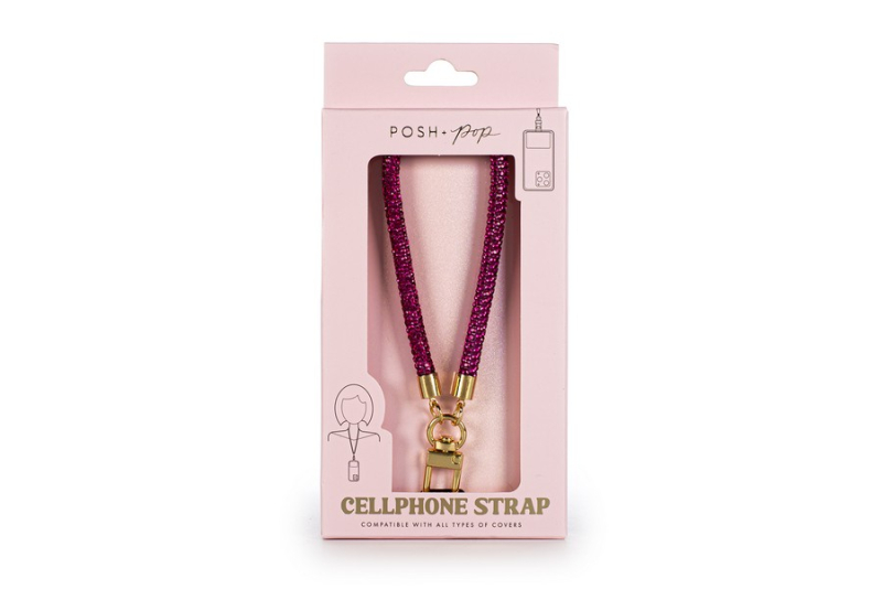 Phone Lanyard Tri-Coastal Purple