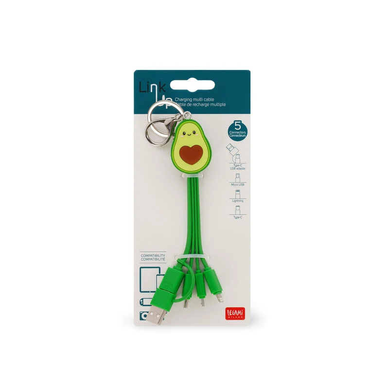 Πολλαπλό καλώδιο φόρτισης Legami Link Up Avocado