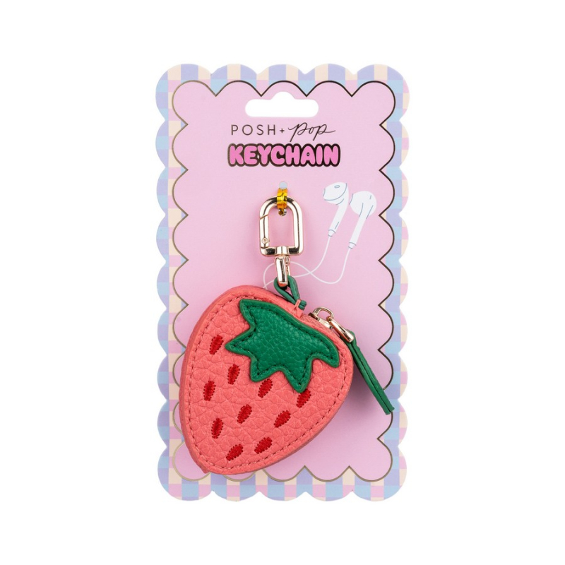 Πορτοφολάκι Tri-Coastal με μπρελόκ Strawberry