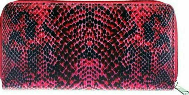 Πορτοφόλι Tesoro κόκκινο 19x10cm